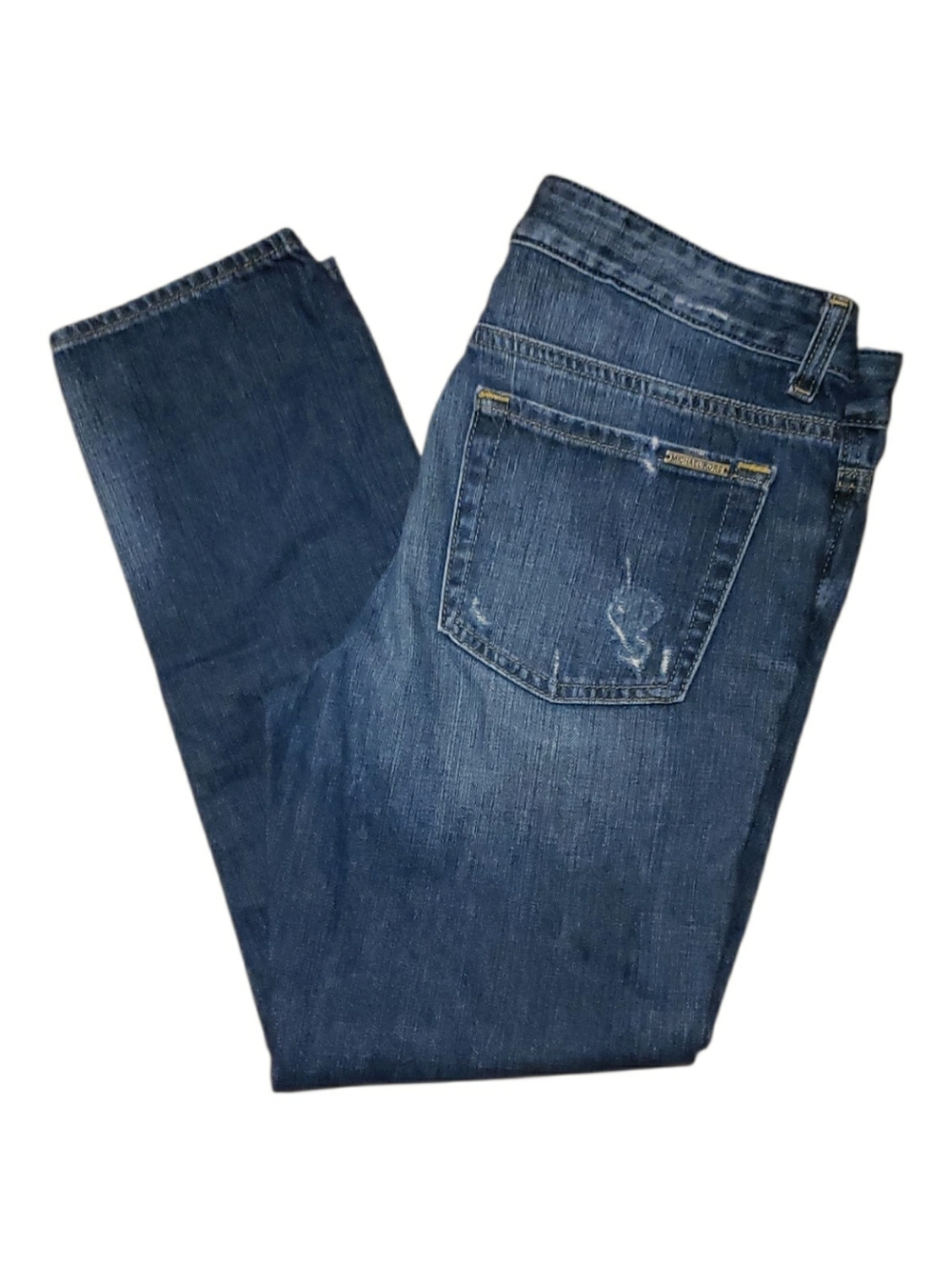 Michael Kors Blue Denim with Gold Logo Plate